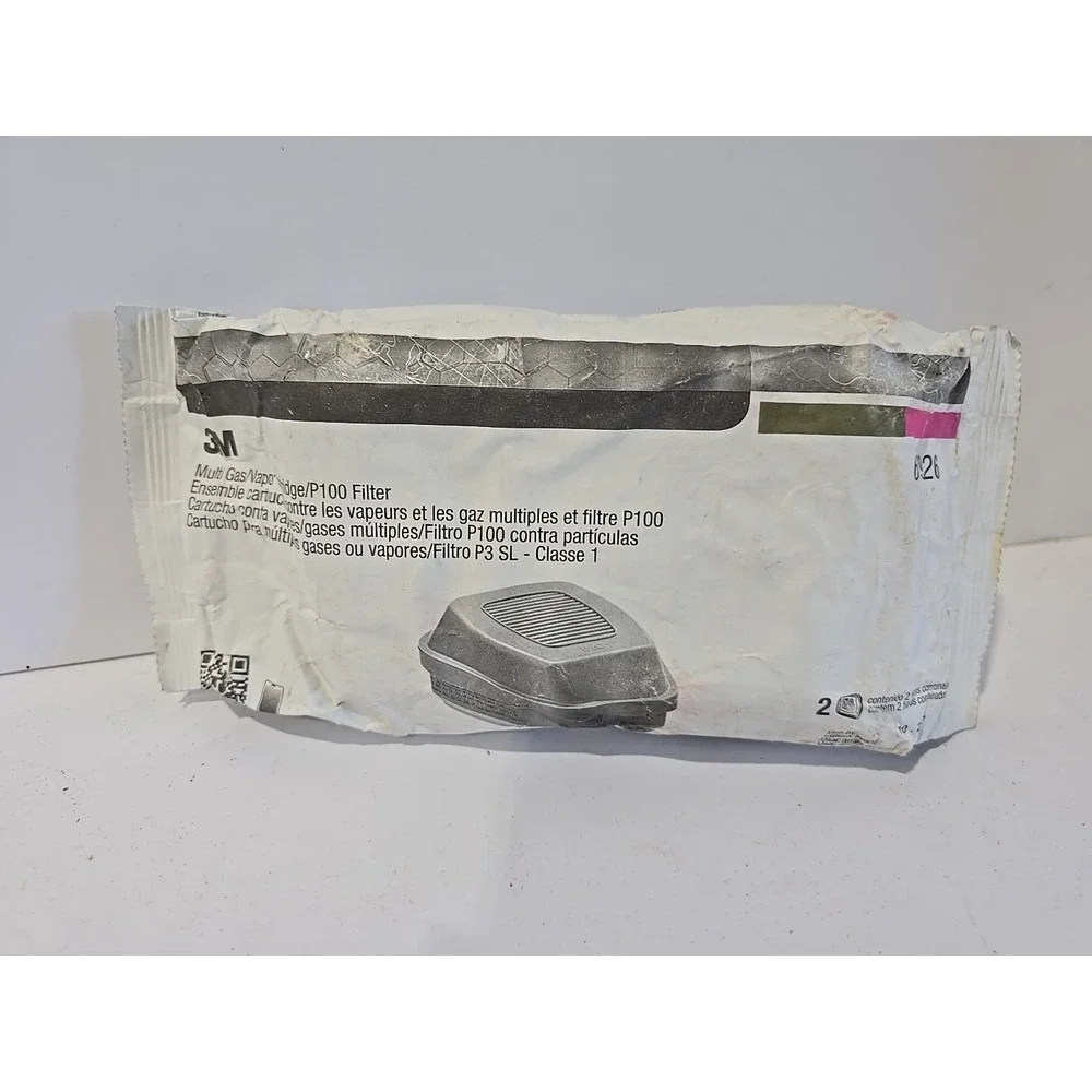3M Multi Gas/Vapor‎ Cartridge/Filter 60926, P100 Respiratory Protection 2 pack